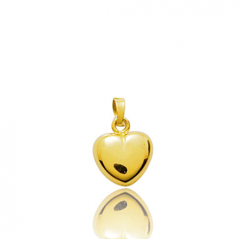 Pendentif cur or jaune  combiner