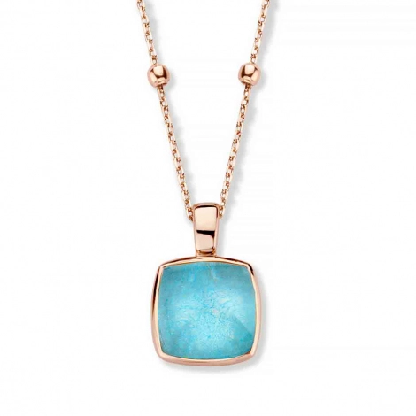 Pendentif Cristal de Roche sur Amazonite  - One More