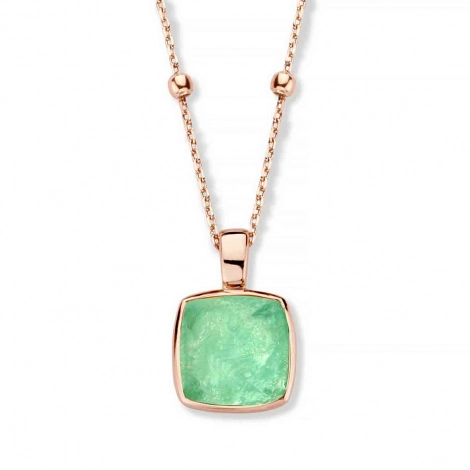 Pendentif Cristal de Roche sur Quartz Verte  - One More
