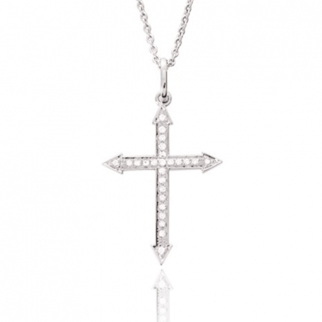 Pendentif Croix en or et diamant