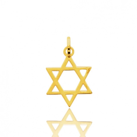 Pendentif or jaune toile de David