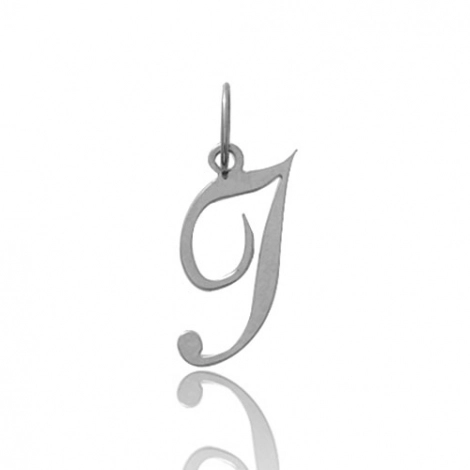 Pendentif or Blanc Initiale I