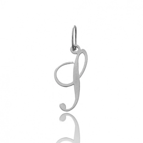 Pendentif or Blanc Initiale S