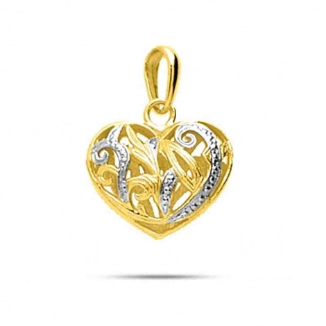 Pendentif or coeur