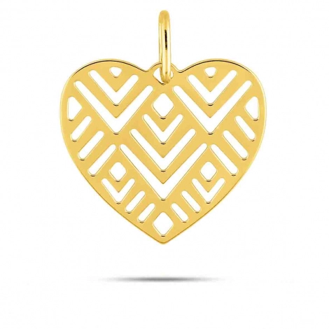 Pendentif or jaune cur ajour