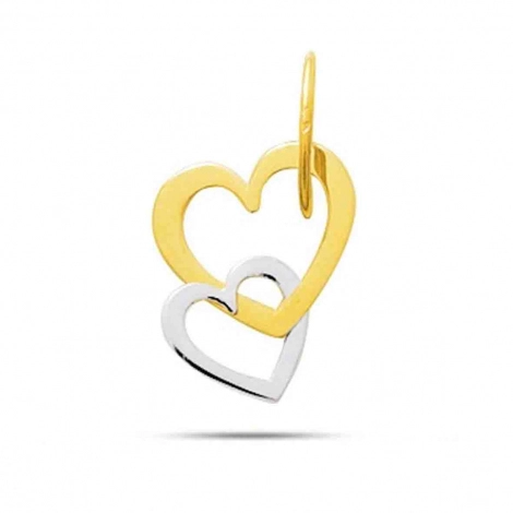 Pendentif or jaune curs entrelacs