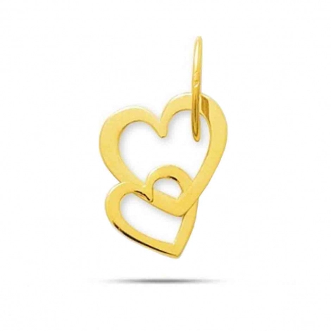 Pendentif or jaune curs entrelacs