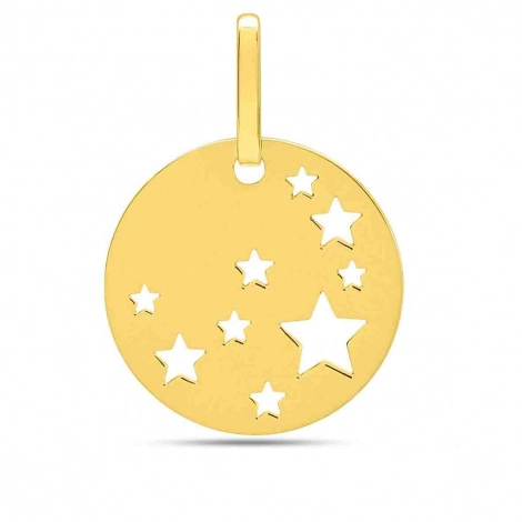Pendentif or jaune toiles