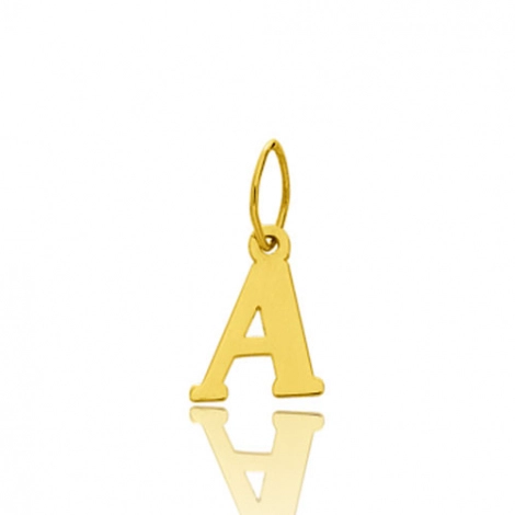 Pendentif or Jaune Initiale A