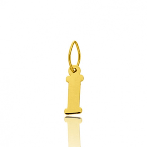 Pendentif or Jaune Initiale I