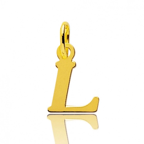 Pendentif or Jaune Initiale L