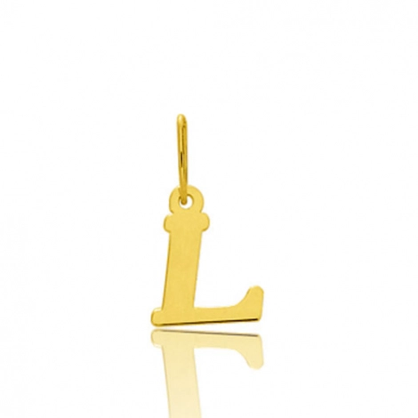 Pendentif or Jaune Initiale L
