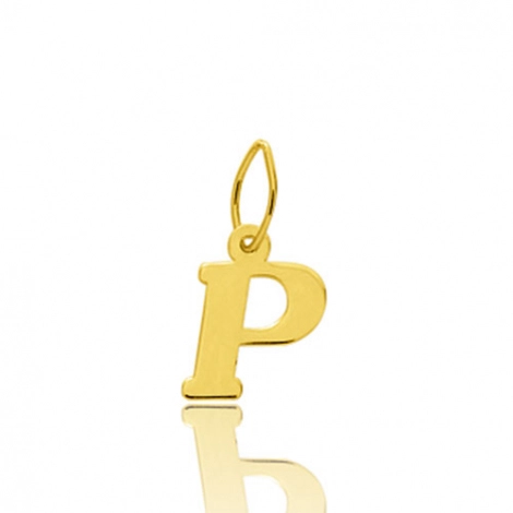 Pendentif or Jaune Initiale P