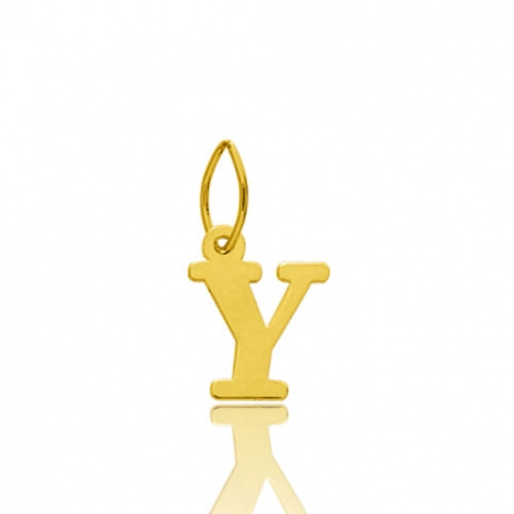 Pendentif or Jaune Initiale Y
