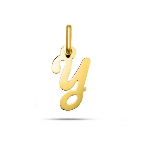Pendentif or Jaune Initiale Y