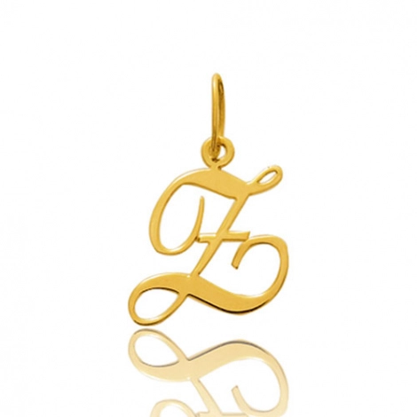 Pendentif or Jaune Initiale Z
