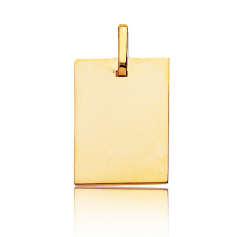 Pendentif or jaune plan pais