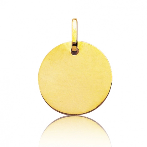 Pendentif or jaune rond