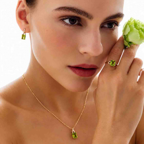 Pendentif Péridot et Diamants