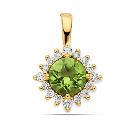 pendentif Pridot et diamants