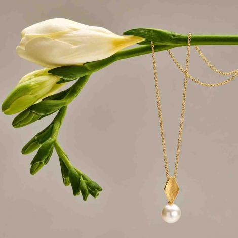 Pendentif Perle blanche