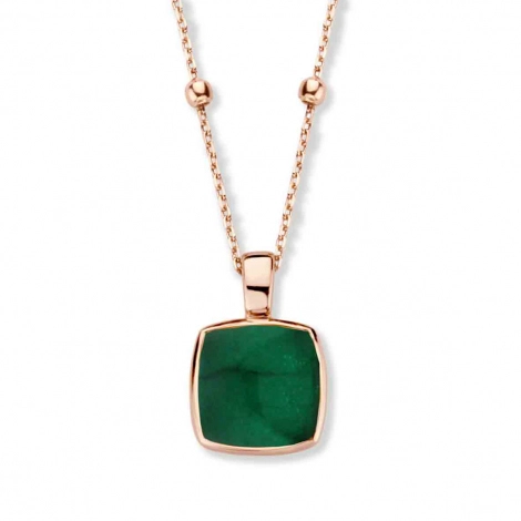 Pendentif Quartz et Emraude sur Nacre - One More