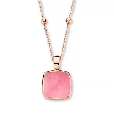 Pendentif Quartz & Rhodochrosite sur Nacre One More