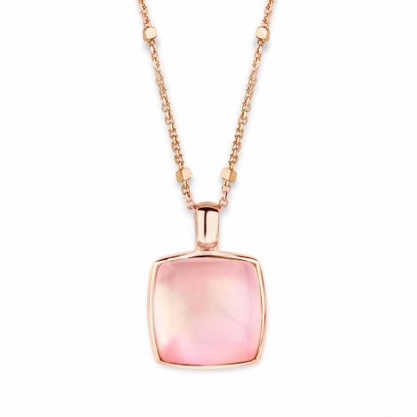Pendentif Quartz rose sur Nacre One More