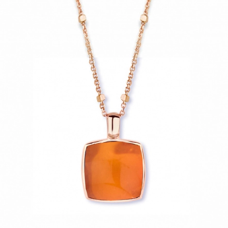 Pendentif quartz sur agate orange One More