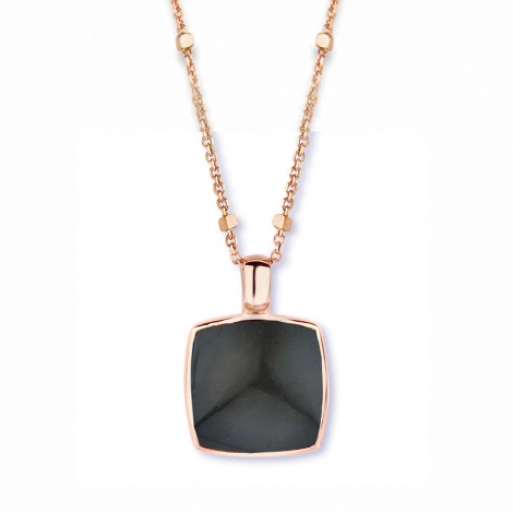 Pendentif quartz sur obsidienne arc en ciel One More