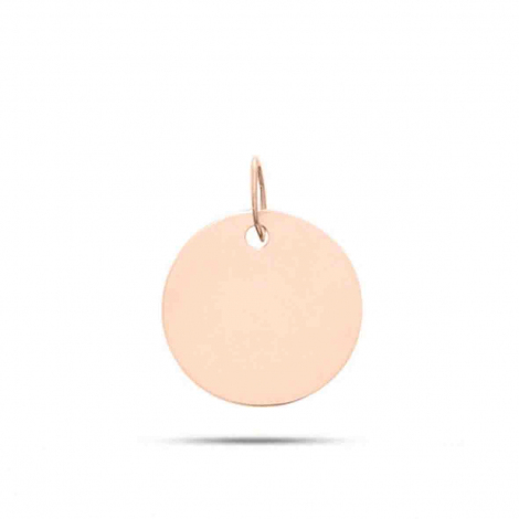 Pendentif rond Or blanc