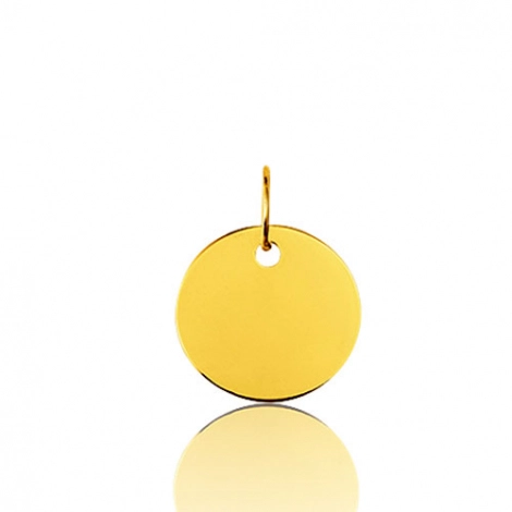 Pendentif rond or jaune