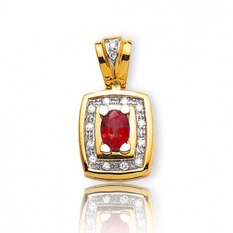 Pendentif rubis