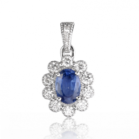 Pendentif saphir