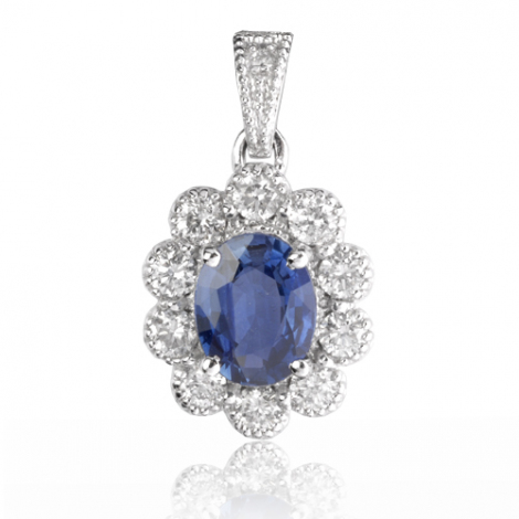 Pendentif saphir