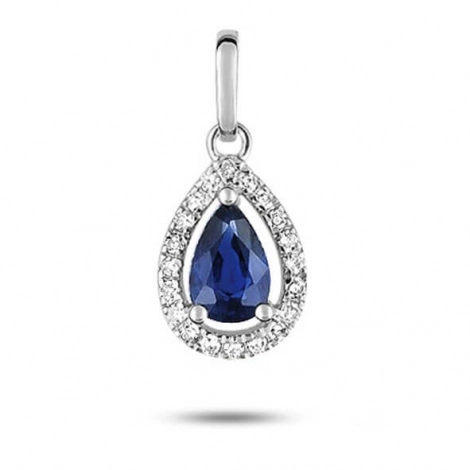 Pendentif Saphir et Diamant