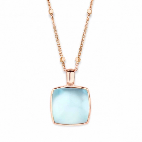 Pendentif Topaze Sky blue sur Nacre One More