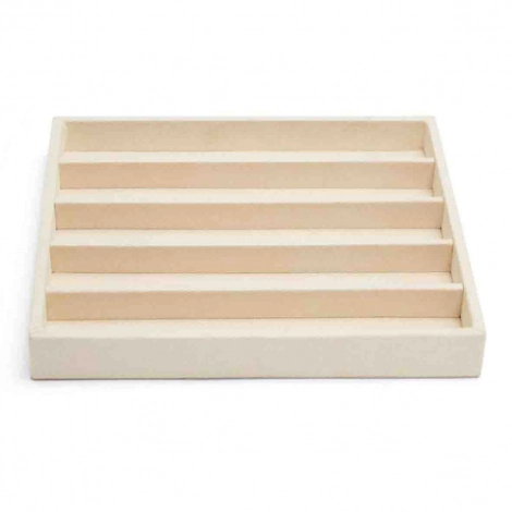 Plateau de rangement de colliers Wolf 1834 - Vault Half Insert Tray - Beige