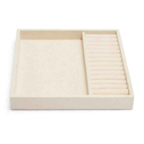 Plateau de rangement pour bijoux  Wolf 1834 - Vault Half Insert Tray - Beige