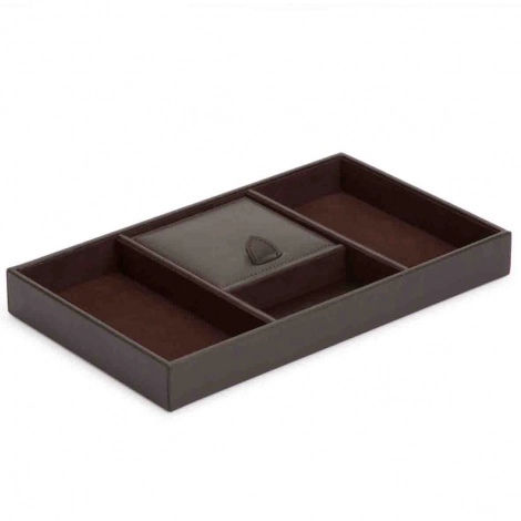 Plateau Rangement Wolf 1834 - Blake Valet Tray - Marron