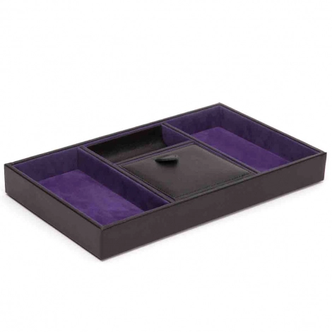 Plateau Rangement Wolf 1834 - Blake Valet Tray - Violet