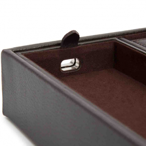 Plateau Rangement Wolf 1834 - Blake Valet Tray With Cuff -Marron