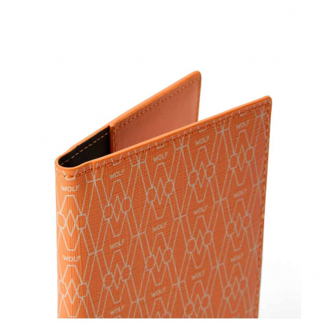 Pochette de passeport Wolf 1834 - Signature - Orange