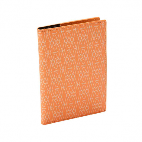 Pochette de passeport Wolf 1834 - Signature - Orange