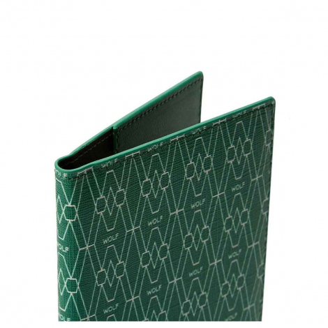 Pochette de passeport Wolf 1834 - Signature - Vert