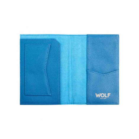 Pochette passeport Wolf 1834 - Mimi - Bleu