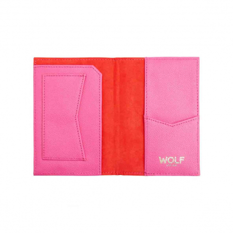Pochette passeport Wolf 1834 - Mimi - Rose