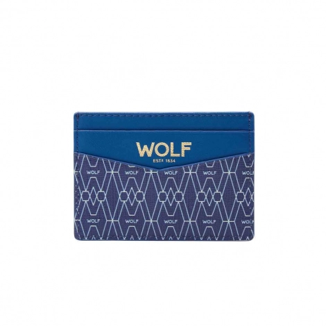 Porte-cartes Wolf 1834 - Signature - Bleu