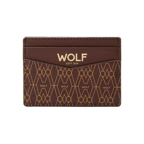 Porte-cartes Wolf 1834 - Signature - Marron