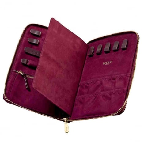 Portefeuille de Bijoux Wolf 1834 - Bella Jewellery Portfolio - Bordeaux
